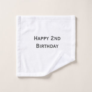benutzerdefiniert fügen sie ihren text happy birth waschlappen