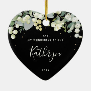 Benutzerdefiniert für beliebige Weihnachtsfotos He Keramik Ornament