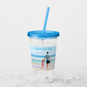 Benutzerdefiniert für Ihr Foto Akryltumbler mit Te Acryltrinkbecher