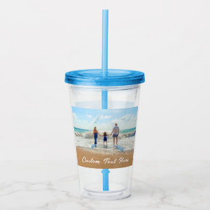 Benutzerdefiniert für Ihr Foto Akryltumbler mit Te Acryltrinkbecher