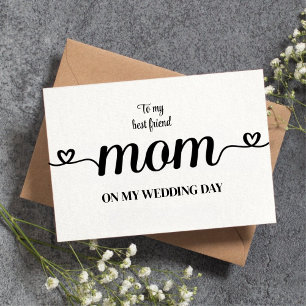 Benutzerdefiniert für meine beste Freundin Mutter Dankeskarte