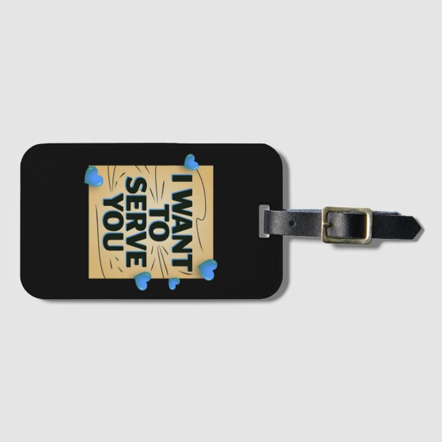 Benutzerdefiniert Gepäckanhänger (Vorderseite (Horizontal))