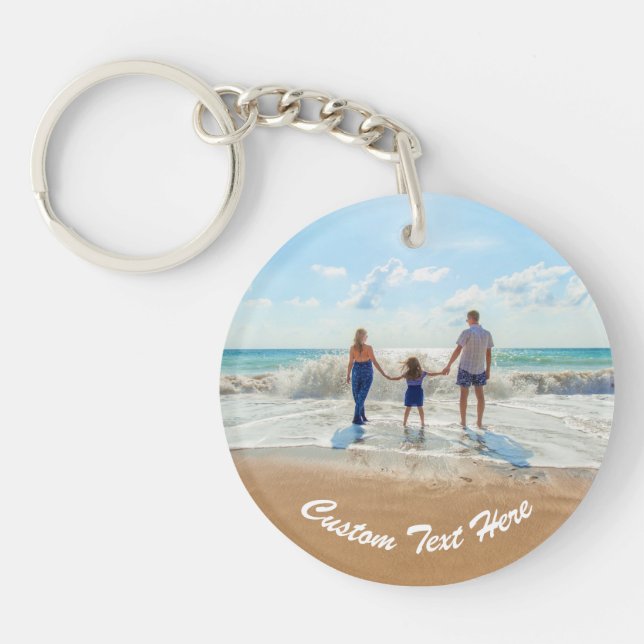 Benutzerdefiniert Geschenk des Foto-Schlüsselanhän Schlüsselanhänger (Vorderseite)