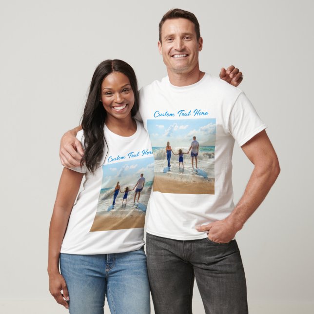 Benutzerdefiniert Geschenk des Foto-T - Shirt mit  (Unisex)