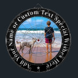 Benutzerdefiniert Geschenk für das Foto-Kartentafe Dartscheibe<br><div class="desc">Benutzerdefiniertes Foto- und Textboard - Ihr eigenes Design - Personalisierte Familie / Freunde oder Persönliche Dartboards Geschenk - Foto und Text hinzufügen - Vergrössern und verschieben oder entfernen und hinzufügen / Text mit Anpassungs-Tool ! Sie können dieses Design auf mehr als 1000 Zazzle-Produkte übertragen. Wählen Sie Schriftart / Größe /...</div>
