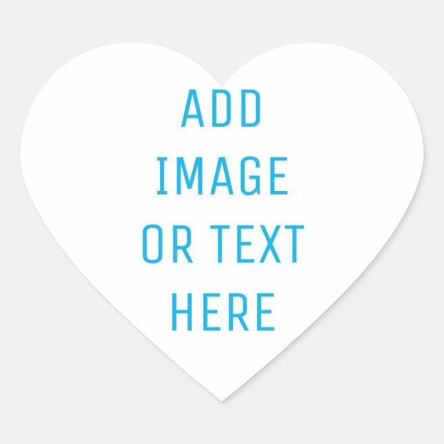 Benutzerdefiniert Herz-Aufkleber (Vorderseite)