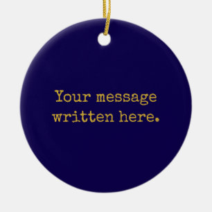 Benutzerdefiniert: Hier Personalisiertes Textangeb Keramik Ornament