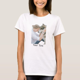Benutzerdefiniert - Hinzufügen von Foto und Text T-Shirt