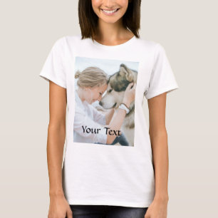 Benutzerdefiniert - Hinzufügen von Foto und Text T-Shirt