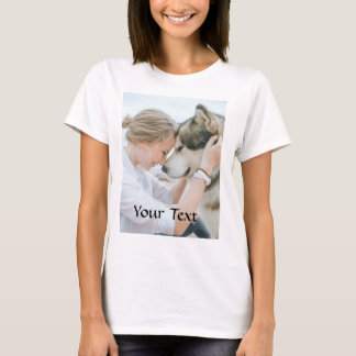 Benutzerdefiniert - Hinzufügen von Foto und Text T-Shirt
