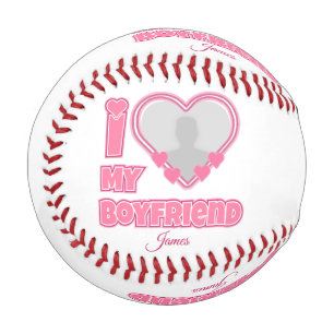 Benutzerdefiniert I Liebe Mein Freund - Foto und N Baseball