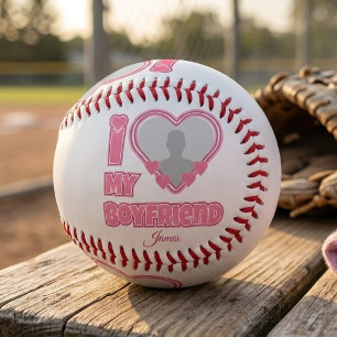 Benutzerdefiniert I Liebe Mein Freund - Foto und N Baseball