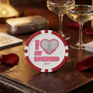 Benutzerdefiniert I Liebe Mein Freund - Foto und N Pokerchips
