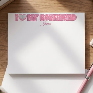 Benutzerdefiniert I Liebe Mein Freund - Foto und N Post-it Klebezettel
