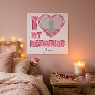 Benutzerdefiniert I Liebe Mein Freund - Foto und N Poster