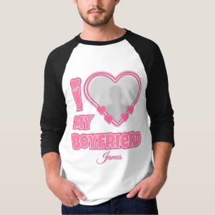 Benutzerdefiniert I Liebe Mein Freund - Foto und N T-Shirt