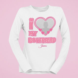 Benutzerdefiniert I Liebe Mein Freund - Foto und N T-Shirt