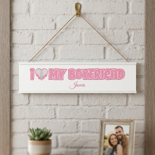Benutzerdefiniert I Liebe Mein Freund - Foto und N Türschild