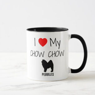 Benutzerdefiniert I Liebe My Chow Chow Tasse