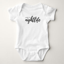 Benutzerdefiniert "I Liebe the Nightlife" mit dem Baby Strampler