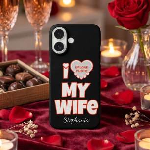 Benutzerdefiniert Ich liebe meine Frau – Name und iPhone 16 Hülle
