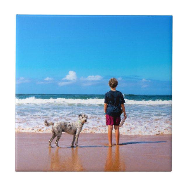 Benutzerdefiniert Ihr Foto Keramik Tile-Geschenk P Fliese (Vorderseite)