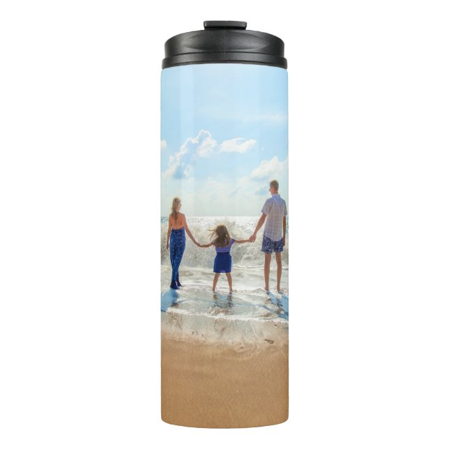 Benutzerdefiniert Ihr Foto Personalisierter Wärmel Thermosbecher (Vorderseite)