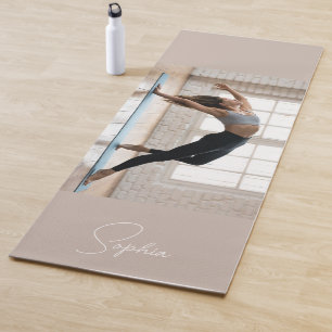 Benutzerdefiniert Ihr Yoga-Foto mit Text Yogamatte