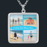 Benutzerdefiniert Ihre Fotomaterial-Kette mit Text Versilberte Kette<br><div class="desc">Necklace mit Custom Foto Collage Family Liebe Personalisierter Text - Mutter / Vater / Kind / Eltern / Paar - Moderne 4 Fotos Einzigartig Ihr eigenes Design - Spezielle Familie / Freunde oder Persönliche Nekklästen Geschenk - Fügen Sie Ihre Fotos und Text - Name / Favorite Hintergrund - Elemente und...</div>