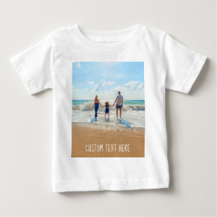 Benutzerdefiniert Ihren Foto Baby T - Shirt mit Te