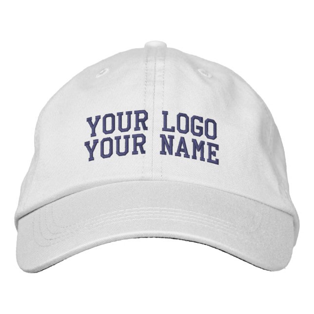 Benutzerdefiniert Ihren Textnamen mit bestickter B Bestickte Baseballkappe (Vorderseite)