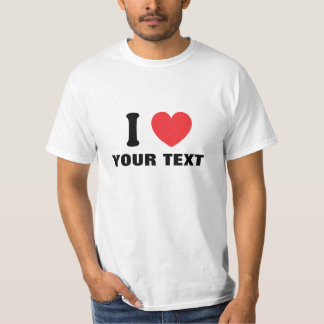 Benutzerdefiniert im Herztext T-Shirt