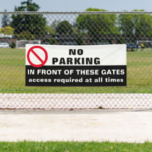 Benutzerdefiniert Kein Parken vor dem Gate Signier Banner