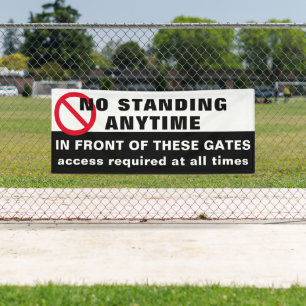 Benutzerdefiniert Kein stehendes Zeichen Banner sc