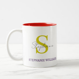 Benutzerdefiniert Klassisch Elegant Schwarz Weiß S Zweifarbige Tasse
