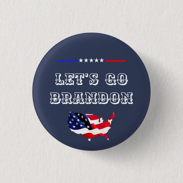 Benutzerdefiniert LET'S GO BRANDON Lustiger Humor  Button (Vorderseite)