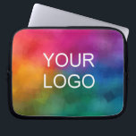 Benutzerdefiniert Logo hochladen Hier Textvorlage  Laptopschutzhülle<br><div class="desc">Laden Sie Ihr Logo hier individuell hoch und fügen Sie eine moderne,  elegante Vorlage hinzu.</div>