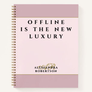 Benutzerdefiniert Lustig Inspirierend Pastellrosa  Notizbuch