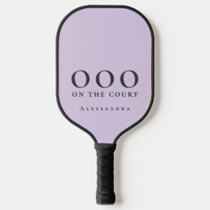 Benutzerdefiniert Lustig Lavendel Lila Schwarz OOO Pickleball Schläger