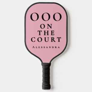 Benutzerdefiniert Lustig Pfingstrose Rosa Schwarz Pickleball Schläger