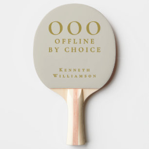 Benutzerdefiniert Lustiger Sand Beige Gold OOO Min Tischtennis Schläger