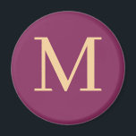 Benutzerdefiniert mit Monogramm Magnet<br><div class="desc">Mit Monogramm Magnet mit eleganten Farben Jetzt anpassen. Klicken Sie auf die Schaltfläche Anpassen,  um Ihren ersten Anlauf hinzuzufügen</div>