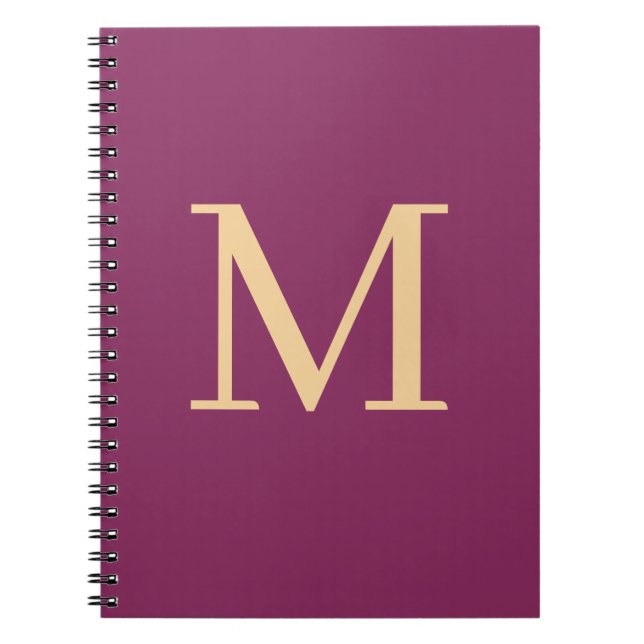 Benutzerdefiniert mit Monogramm Notizblock (Vorderseite)