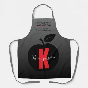 Benutzerdefiniert modern elegante Kontrastgrauverl Schürze