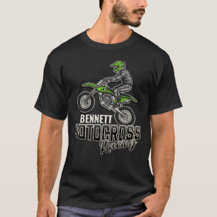 Benutzerdefiniert NAME Dirt Bike Fahrer Motocross T-Shirt