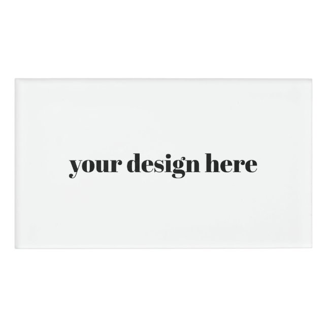 Benutzerdefiniert Namenschild (Vorderseite)