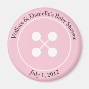 Benutzerdefiniert Niedlich als Button Baby Shower  Magnet