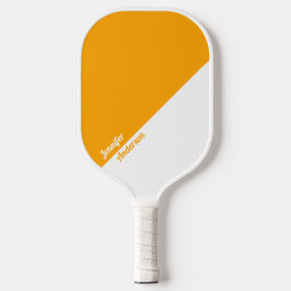 Benutzerdefiniert Orange und Weiß Pickleball Schläger