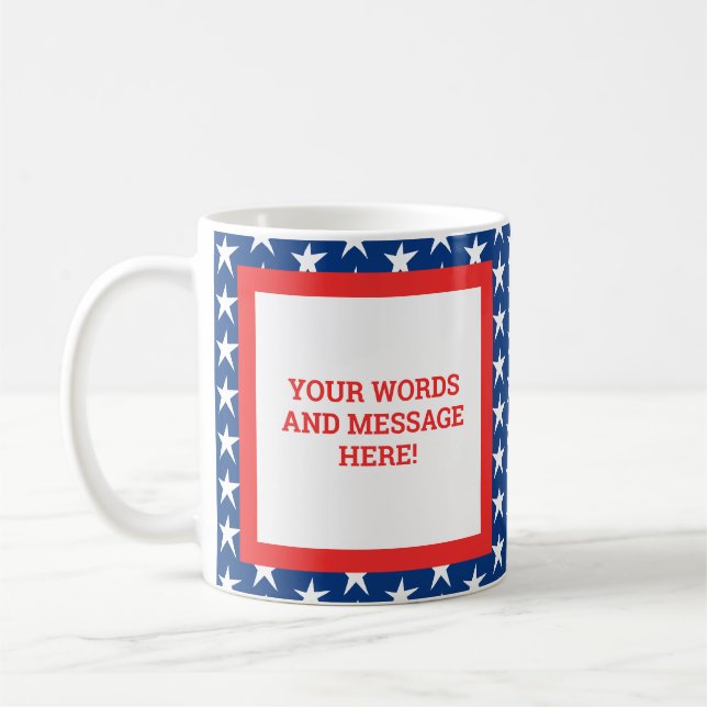 Benutzerdefiniert Patriotisch Kaffeetasse (Links)