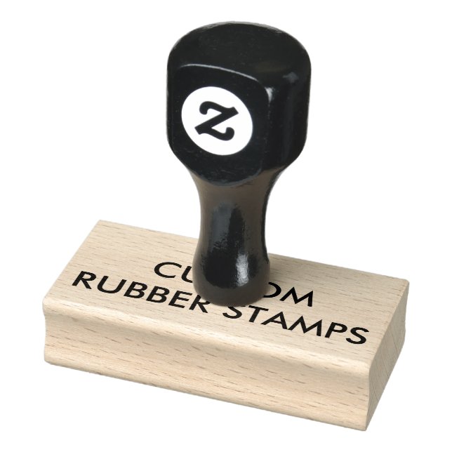 Benutzerdefiniert Personalisiert 1,5" x 3" Holzkau Gummistempel (Stempel)